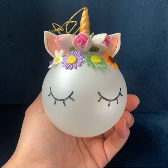 • NEW! Unicorn Xmas Ornament • - Picture 3 of 11